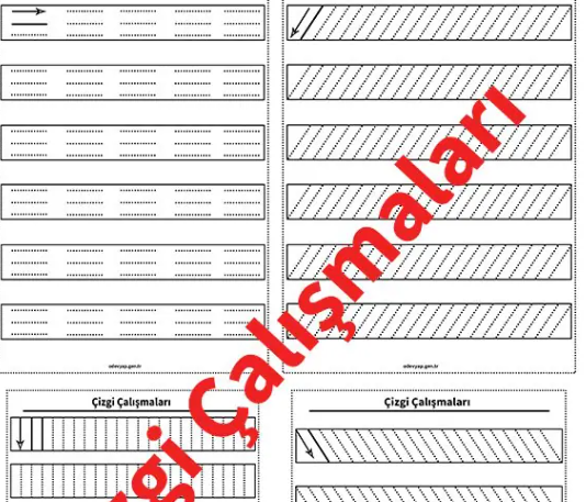 İlkokul 1. Sınıf Çizgi Çalışmaları 1 | Yazı Yazmaya Hazırlık Etkinlikleri PDF – (PDF) – İlkokul 1.Sınıf / Etkinlikler – EduS…